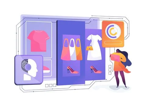 AI-Powered Retail Analytics abstract concept vector illustration. Stockillustratie