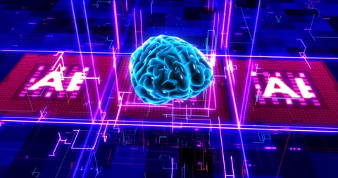 AI-Powered Technologies: Redefining the Landscape of Computer Chips. Stock Footage 238824854