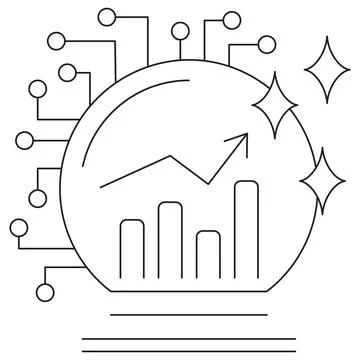AI Prediction icon Stock Illustration
