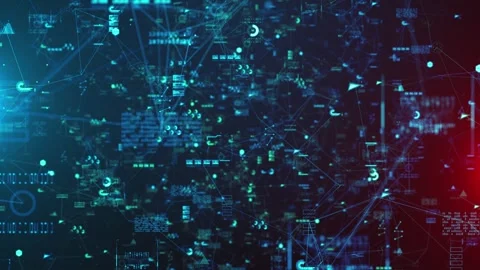 AI Predictive Modeling Machine Learning Algorithmic Computing, background Stock-Footage 317807211