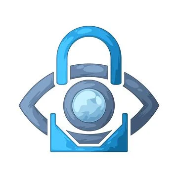 AI privacy illustration Stock Illustration