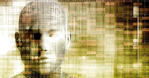 AI Processing Education Deep Learning Industry Concept Looping Stock Footage 141830840