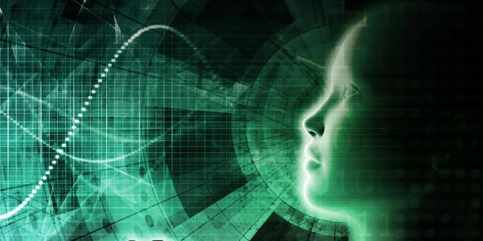 AI Processing Education Deep Learning Stock Illustration