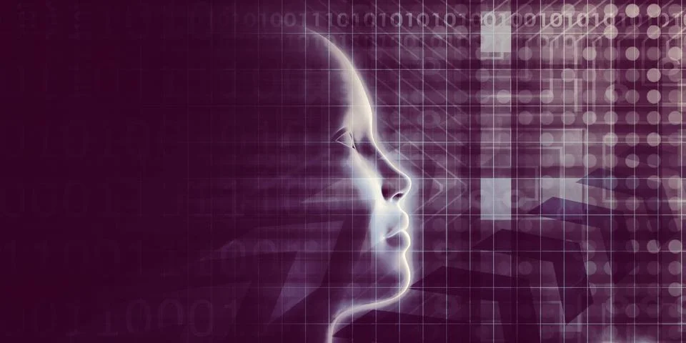 AI Processing Education Deep Learning Stock Illustration