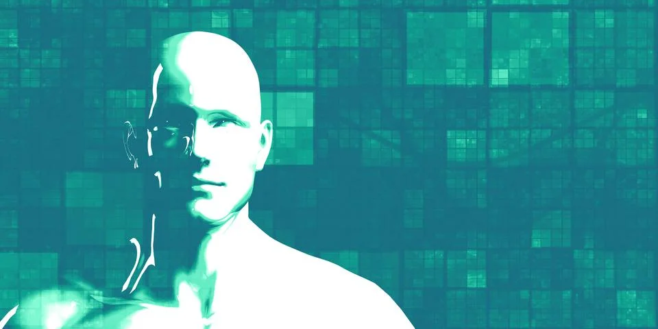 AI Processing Education Deep Learning Stock Illustration