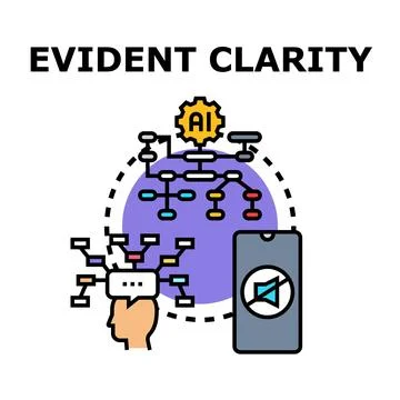 Ai processing mental clarity and information flow Illustrazione stock