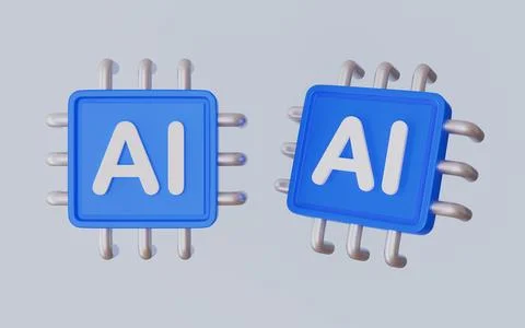 AI Processor Chip Design for Modern Technology and Computing Concepts Stock Illustration