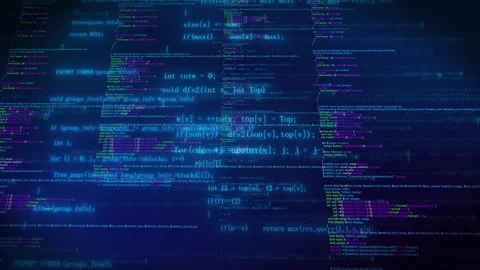 AI Program Code Scrolling Background 스톡 동영상 333391224