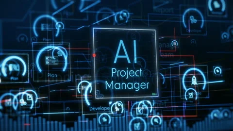 AI project management Stock Footage 330390506