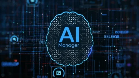 AI project management Stock Footage 330486931
