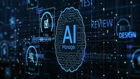AI project management Stock Footage 330539282
