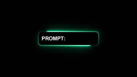 AI prompt on digital device concept animation isolated on black background Stock Footage 321470021