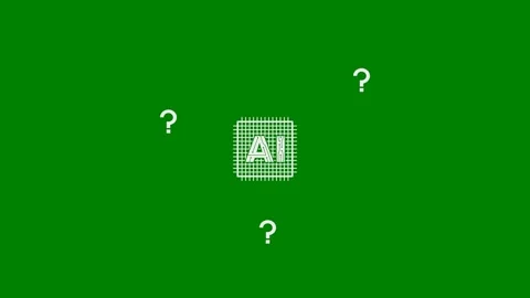 AI Reduces Uncertainty - Green Screen, 7.5% Gray 스톡 동영상 337690236