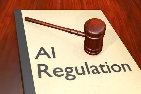 AI Regulation concept Stock Illustration