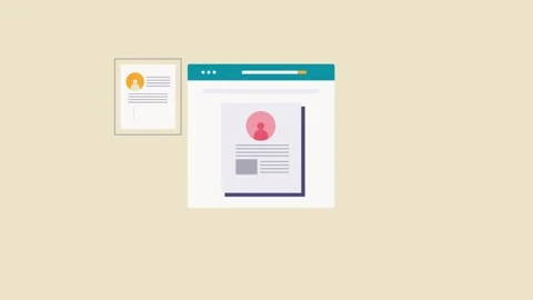 AI resume screening system assisting HR recruitment agency. Stock Footage 334772854