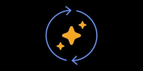 AI Retry Action Loop Circular Arrow Animation Stock Footage 332688076