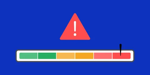 AI Risk Threshold Trigger Alert Bar Animation 스톡 동영상 333603928