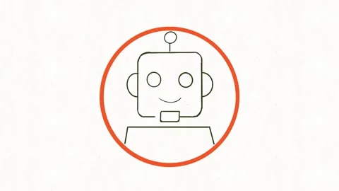 AI Robot Assistant and Chatbot Animation 스톡 동영상 341802283