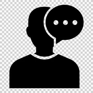 AI robot assistant speaking with speech bubble. Stock Illustration