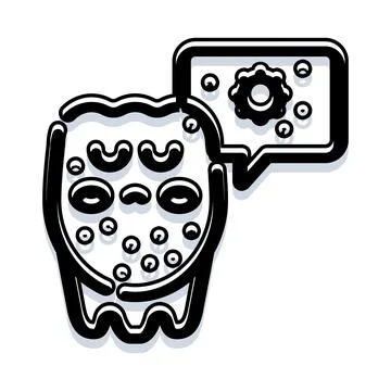 Ai robot chatbot discussing technology and ideas イラスト素材