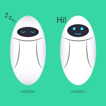 Ai Robot Cute Illustration Vector Stock Illustration
