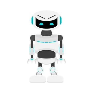 AI robot, cyborg with artificial intellect, modern helper Stock Illustration
