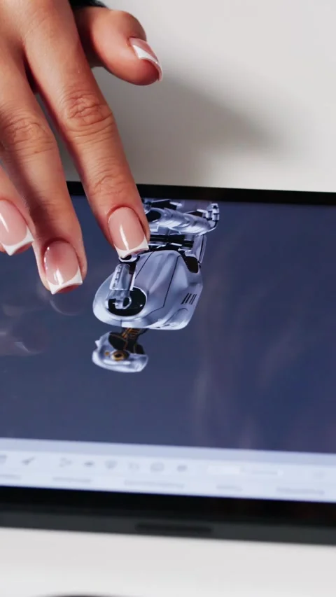 AI Robot Mechanical 3D Cad Model Stock Footage 312899686