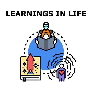 Ai robot reads a book. Symbolizing global knowledge Stock Illustration