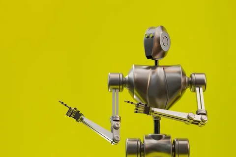 AI robot recommends Stock Illustration