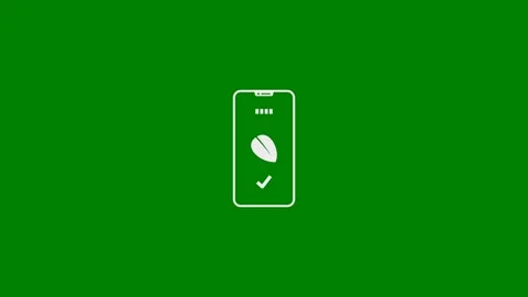 AI Scanning Plant Leaf concept - Green Screen, 7.5% gray Stock Footage 332385780