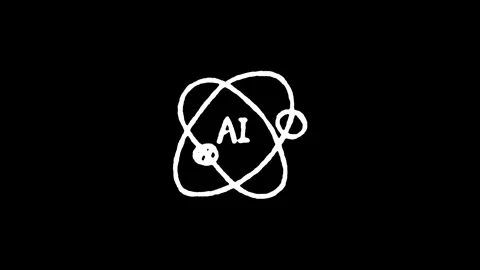 AI Science Orbit Icon Stock Footage 345595292