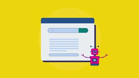 AI Search optimization, content overview animation. Stock Footage 334772866