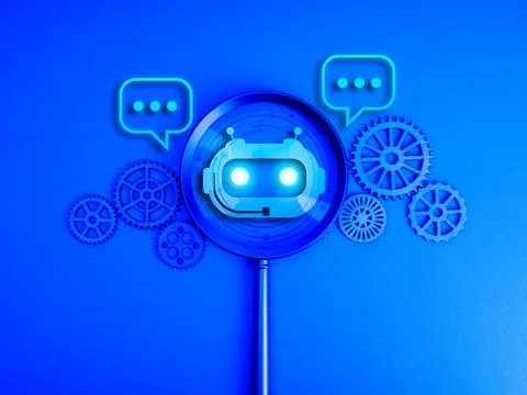 AI searching tools, development and management technology assistance servic.. Stock Illustration