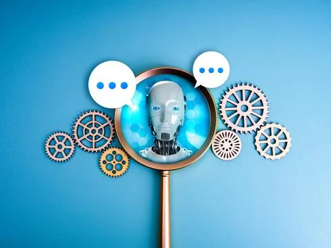 AI searching tools, development and management technology assistance servic.. Foto stock