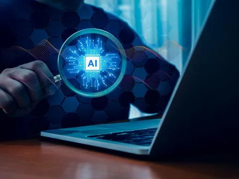 AI searching tools, development and management technology assistance servic.. Stock Photos