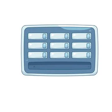 AI server Illustrazione stock