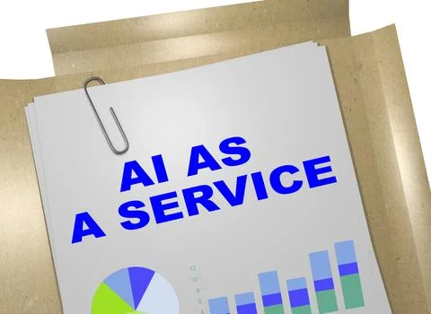 AI as a Service concept Illustrazione stock
