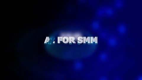 AI for SMM with Digital Technology Hitech Concept. IT Administrator Activat.. Stock Footage 293486558