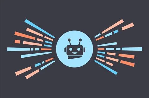 AI in software development. Future of artificial intelligent code writing Stock Illustration