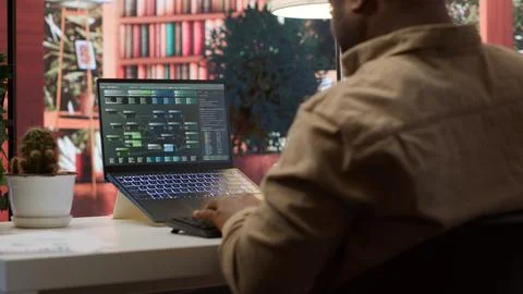 AI software engineer coding modern innovative development project 스톡 사진