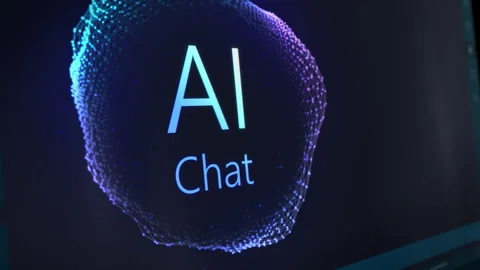 AI Software Generating Content on Screen Stock Footage 295350022