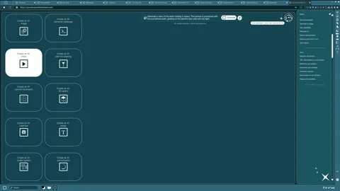 AI software turning text prompt into video of Earth rotating in space Stock Footage 318462444