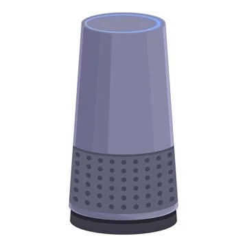 Ai speaker icon cartoon vector. Smart device Illustrazione stock