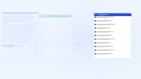 AI Spreadsheet Analysis Copilot Cobalt Blue AI Automation 4K Stock-Footage 342618085