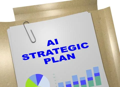 AI Strategic Plan concept Stock Illustration