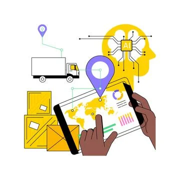 AI-Streamlined Routine Inquiries Handling abstract concept vector illustration. Illustration