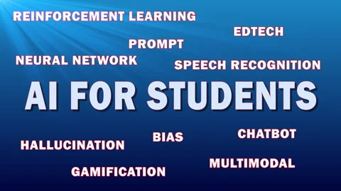 AI for students – AI tools designed to personalize learning experiences Stock Footage 309887549
