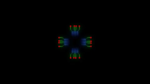 AI system icon , Turquoise Ai Technology or Artificial Intelligence Concept.. Stock Footage 310416982