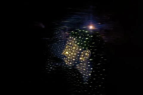 AI talking over humanity Foto stock