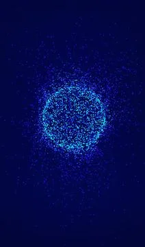 Ai tech background with abstract dot sphere pattern. Design education, big イラスト素材